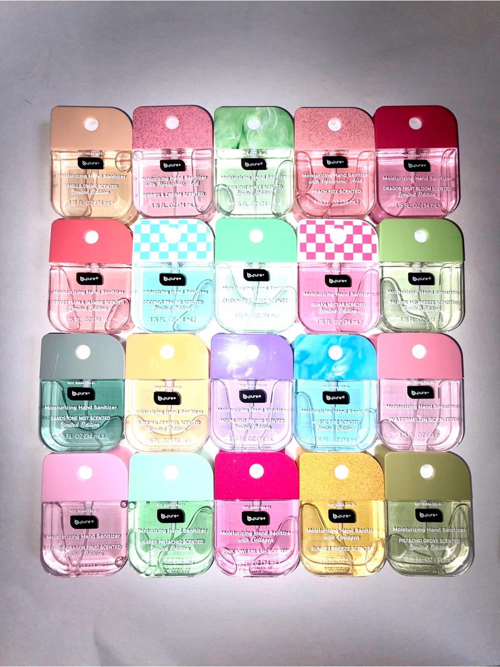 Lot of 20 B. Pure Hand Sanitizers No Repeat sets